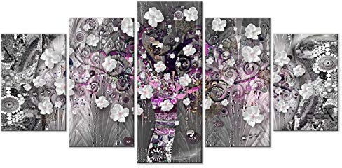 murando - Akustikbild 225x112 cm Bilder mit Akustikschaumstoff Hochleistungsschallabsorber Schallschutz Leinwandbild XXL 5 tlg Wandbild a-A-0608-b-m