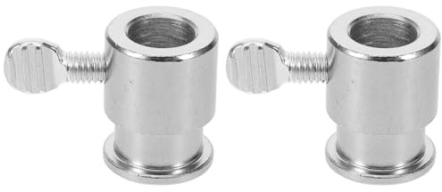 Amosfun 2 Pièces Accessoires Balance De Rôtisserie Gril Rôtissoire Arrêt De Tige De Tournebroche Barbecue Rôtisserie Bouchon De Tige De Broche Silver Fer Plaqué avec du Chrome