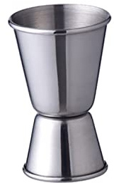 Garneck Double Stainless Steel Jigger Cocktail Measure Cup 15/30ml Sturdy Bar Tool for Home and Restaurant