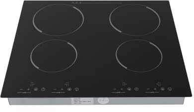 Piano cottura,Piano cottura elettrico in ceramica,Nessuna radiazione elettromagnetica,4 aree di cottura indipendenti,Timer da 0 a 120 minuti,9 livelli di potenza regolabili