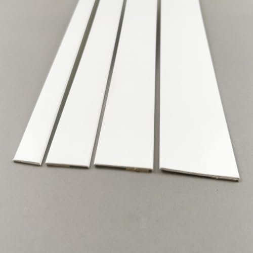 40 mm Flachleiste Abdeckleiste Flachprofil Kunststoffleiste PVC Leiste 6m Fenster