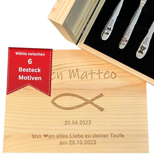 DEschenk - Couvert Enfant Personnalisé avec Gravure du Nom - Couvert Pat Patrouille pour Enfants - Set de Couvert Personnalisé Enfant Idéal pour Cadeaux Uniques (poisson)