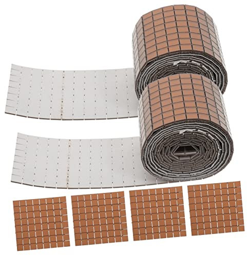 jojofuny 6rollen Selbstklebende Mosaik-aufkleber Spiegelglas Mosaiksteine Diy Dekoration Wandtattoos Für Wohnzimmer Küche Badezimmer Basteln