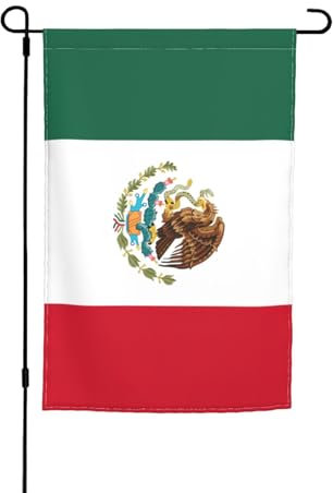BBEXJIGY Drapeau du Mexique - Décoration extérieure - 30,5 x 45,7 cm - Décoration de jardin