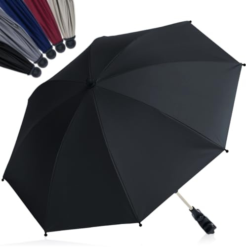 Fillikid Sonnenschirm Style im XL Format Ø72cm mit UV-Schutz 50+ Schirm universal für Kinderwagen und Buggys