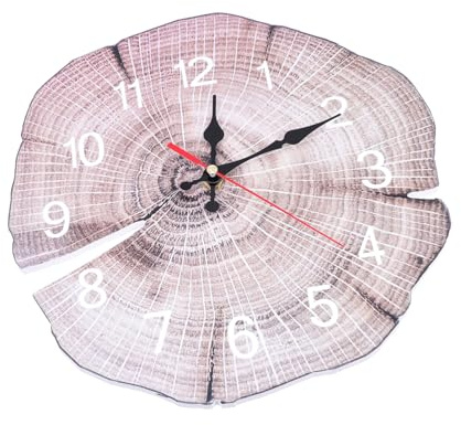 MAGICLULU Orologio da parete silenzioso home decor casa arredamento decorazione casa antico orologio da appendere per appeso adornare a suoneria annuale da parete Di legno