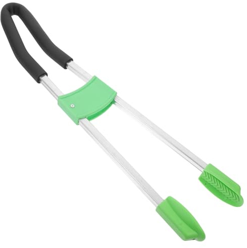 TOBBOMEY Herramienta De Agarre Aluminio Multiusos para Recogida De Basura, Pinzas Reutilizables De 70 Cm para Limpieza Urbana, Herramienta Ligera y Antideslizante para Exteriores