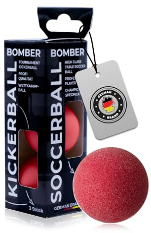 Bandito Kickerball bomber av Robertson 35,1 mm set om 3 (röd)