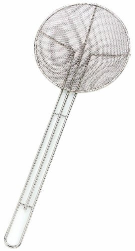 Crestware 6-1/2-Inch Round Screen Mesh Skimmer, 1.5 Inches, Silver
