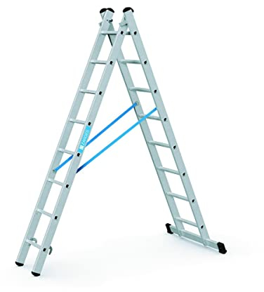 ZARGES Kombi-Steh-Schiebeleiter 2 x 8 Sprossen Z 300