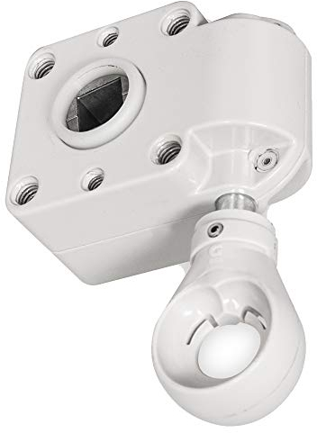DIWARO.® | Schneckengetriebe für Markisen | Untersetzung 7:1 | RAL 7035 (lichtgrau) | Kugelöse | 13mm Innenvierkant | Markisengetriebe
