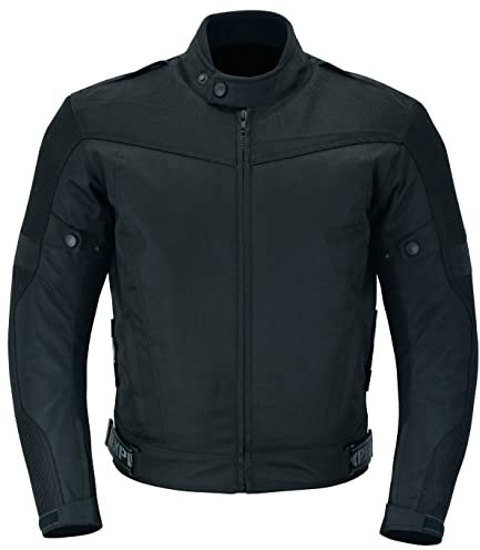 Texpeed Motorradjacke herren mit protektoren - Motorrad Motorroller Biker Wasserdicht Jacke Mit Rüstung (EN 1621-1) Schwarz - XXL