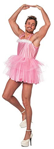 narrenkiste W5669-50 rosa Herren Männerballett Junggesellenabschied Kostüm-Kleid Gr.50
