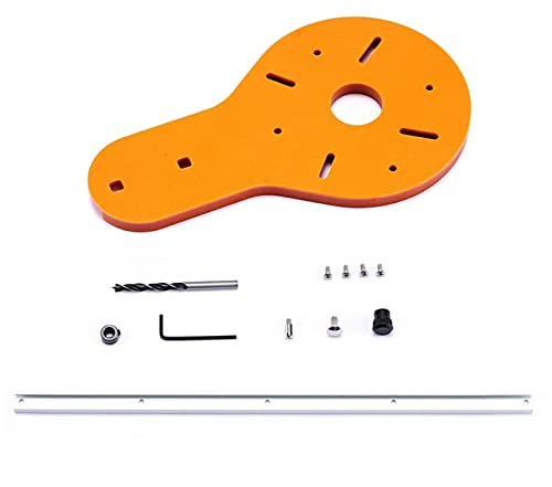 Gabarit de coupe circulaire Outils à main pour défonceuse à bois électrique Tondeuse manuelle Travail du bois Coupe Fraisage Cercle Groove Accessoires Outil (B: 1-135 cm)
