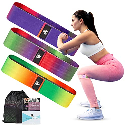 EVOLAND Bande Elastique Musculation, Bandes Elastique Fitness Résistantes, Bandes de Résistance Fitness pour Yoga, Pilates