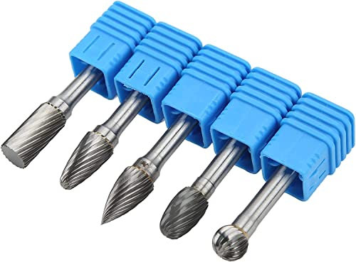 OITTo Die Grinder Bits, Wolframcarbid Grate Set Verschleißfestigkeit Hohe Härte für Metall Polieren Schleifen Gravieren Bohren Schweißen(ADEFG)