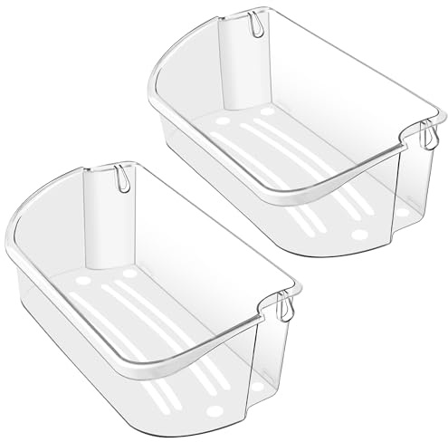 2 PACK Upgraded 240356402 Refrigerator Door Bin Replacement for Frigi.daire Refrigerator Door Shelf Parts LFSS2612TF0 LFSS2612TE0 FFSS2615TE0 Door Shelf Shelves By AMI PARTS (Length 15.38)