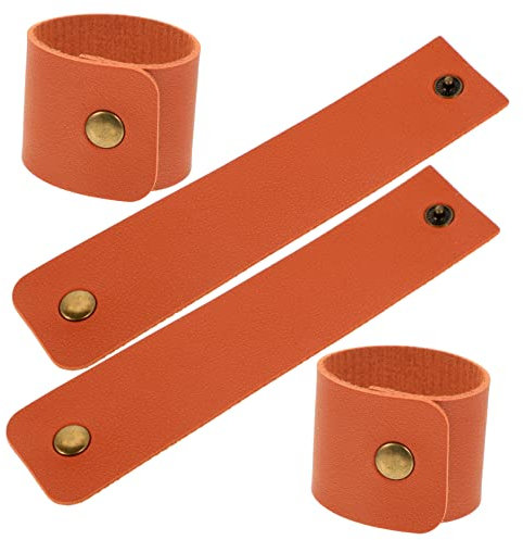Cabilock Lederservietten Großpackung 4-teiliges Serviettenset Elegante Serviettenhalter Für Die Hochzeit Rustikale Serviettenschnallen
