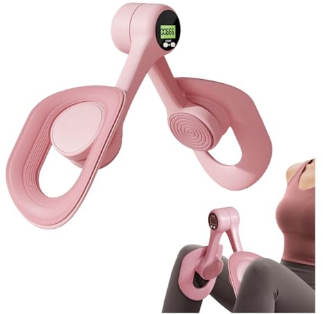 Pelvic Floor Trainer for Women, Inner Thigh Muscle Master Exercise Devices with Counter, 360° Rotating Pelvic Floor Exerciser Leg Strengthener Workout Pumpkin Lamp (C) (A)
