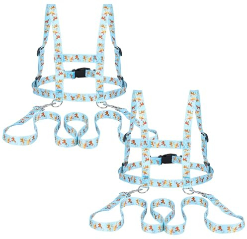 2 Stück Himmelblau Pferdeleine für kind Spielzeug Longierleine Kinder Harness