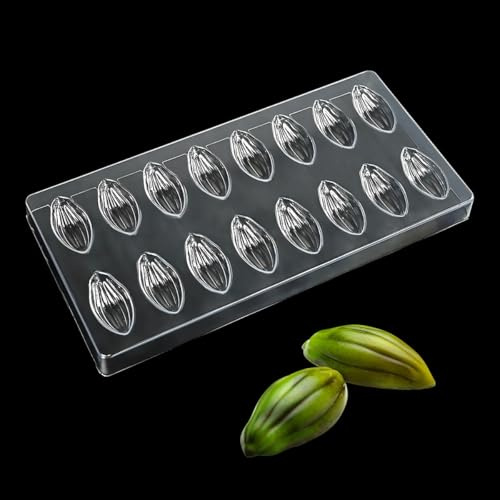 TUKE Stampo per cioccolatini, in plastica PET, per dolci, fai da te, cioccolato, decorazione per torte, cubetti di ghiaccio (verde oliva)