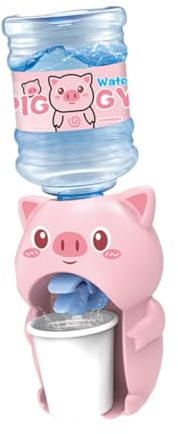 Toyvian Mini Dispensador de Agua para Forma de Cerdito Rosa Juguete Educativo para Fomentar Creatividad y Autonomía para Interiores y Exteriores Duradero y Funcional para