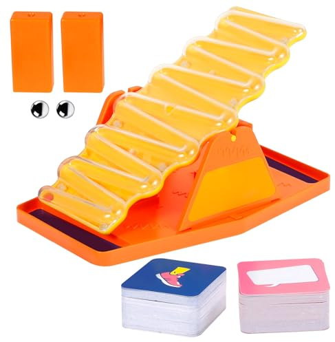 Tilt n Shout Jeu Familial à Bascule, Jeux de société, Jeux interactifs Rapides, Quiz de Connaissances et compétition, pour Les soirées de Jeu, Enfants et Adultes (Jaune)