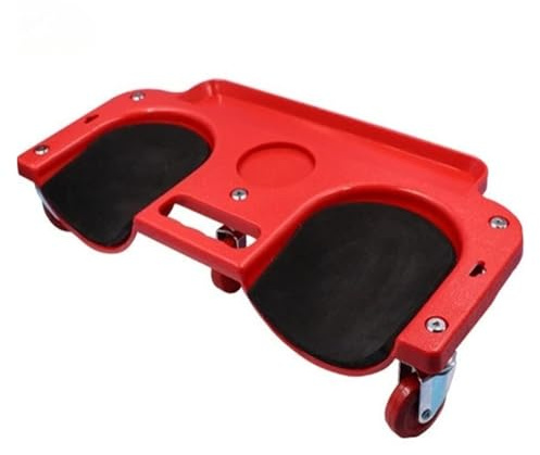 AXVOLA Kniepolster für Autoreparaturen Rollbarer Knieschutz mit integrierten Rollen und Schaumstoffpolsterung pro Plattform for Verlegen von Fliesen(Black)