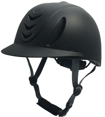 BEALIFE Casque d'équitation, de Cyclisme et de Sports Plein air pour Enfants, avec Doublure Amovible, Motif Floral Carbone Noir, Noir Complet