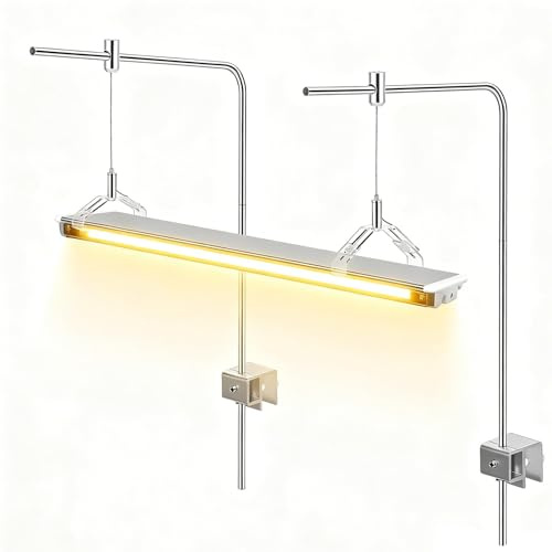Aquarium-Lichtständer, 2 Stück, verstellbarer Aquarium-Lichtständer, Edelstahl-Aquarium-Lichthalter, Tank, universelle Erhöhung, Montagehalterung, Aufhängeset für Süßwasser- und Meerwasseraquarien