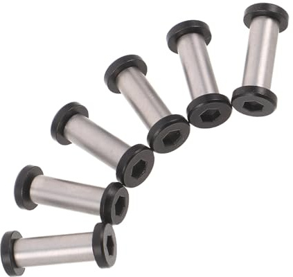 Alipis Lot de 6 Rivets Goupille M4 5 Mm en Acier Inoxydable pour Manches de Couteaux, Fixations à Boulon pour Réparation et Restauration de Couteaux Cuisine, Accessoires Pratiques