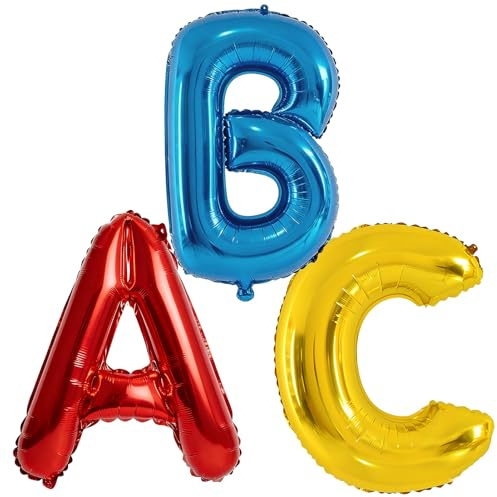 ABC Set Schulstart Folienballon,Einschulung Ballon,Luftballons Schulanfang