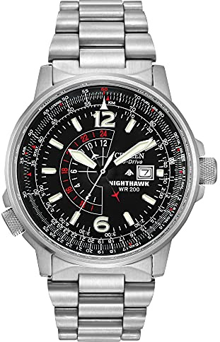 CITIZEN Men's Eco-Drive Promaster Nighthawk 42mm Stainless Steel BJ7000-52E