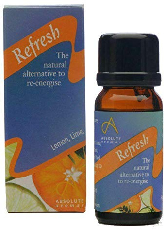 Absolute Aromas Miscela di Oli Essenziali Refresh 10ml con 100% Puro, Naturale Lime, Arancia Dolce, Menta Verde & altri Oli Essenziali - L'Alternativa Naturale per Rinvigorirsi