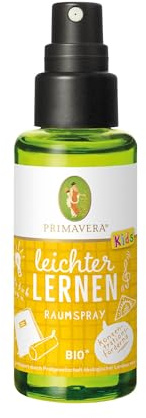 PRIMAVERA Kids Leichter lernen Raumspray bio* 50 ml - Zitrone, Grapefruit und Orange - Aromadiffuser, Aromatherapie - konzentrationsfördernd, motivierend - vegan