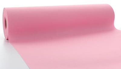 Sovie Horeca Tischläufer in Rosa aus Linclass Airlaid, 40cm x 24m, 1 Stück | einfarbiger Einmaltischläufer, Perforierung alle 120cm