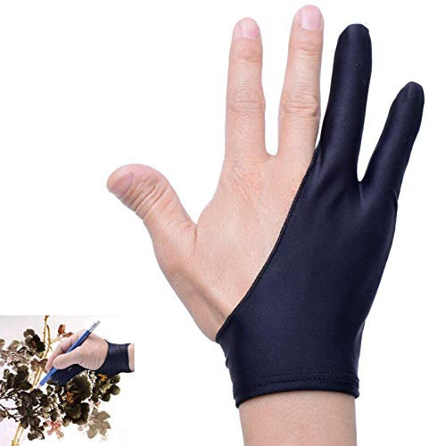 Gant d'artiste pour dessin, tablette, tablette, gant de doigt pour graphique, dessin, tablette, boîte à lumière Artist Glove - s 4 pack