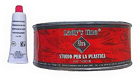 STUCCO BICOMPONENTE 2K IN PADELLA PER LA PLASTICA A SPATOLA PER SUPPORTI PLASTICI 1 KG