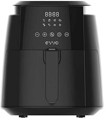 EVVO Freidora sin aceite Tasty Fryer - 1500W, Tecnología Dual Cyclone, Multifunción, hasta 200º (Capacidad: 3,5 litros)