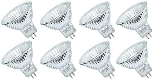 MR16 35 Watt Halogen Reflektor Halogenlampe 12V GU5,3 Warmweiß Dimmbar, 8 Stück
