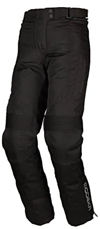 Modeka Luana Pantalones textiles de motocicleta para mujer (Black,36)
