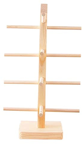 TopHomer Brillenhalter aus Holz, 4 Paar Brillenständer Sonnenbrillen Aufbewahrung Sonnenbrillen Ständer