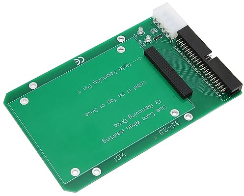Zunate Laptop SATA to IDE Adapter, 2.5 to 3.5 IDE to SATA Adapter, 2.5 Inch 44 Pin Hard Disk Drive Laptop IDE to 40 Pin 3.5 Inch Desktop PC PATA Port Converter Card Adapter