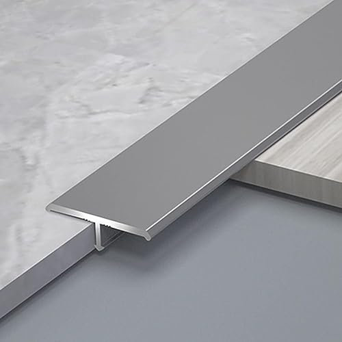 DECAKE Übergangsstreifen von Holz zu Fliesen, T-Form-Übergangsstreifen, 22 mm breit, Bodentrennstreifen mit abgeschrägtem Rampenkantenschutz, 90 cm / 100 cm / 110 cm / 120 cm / 130 cm / 1