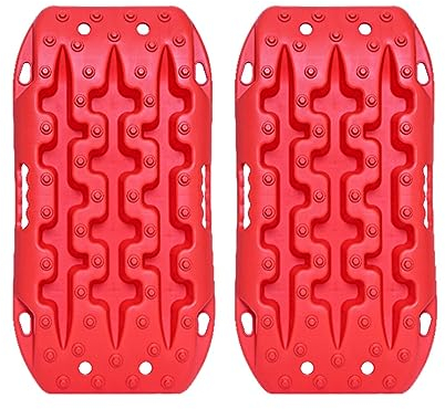 Mini-Recovery-Traktionsbretter, Traktionsreifen-Leiter und Matte, Reifen-Grip-Fahrzeug-Traktions-Recovery-Tracks für Offroad-Sand-Schnee-Schlamm-Tracks (Farbe: Grün, Größe: 22,6 x 12 Zoll - 2 Stück)