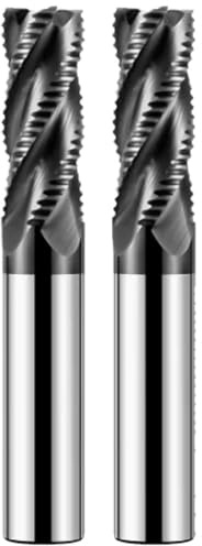Fraise à dégrossissage étendue en acier au tungstène HRC66, 4 cannelures, revêtement Nano noir, machines CNC, outils de fraise en bout d'ébauche, 2 pièces (Size : 10 * 40*D10*100L)
