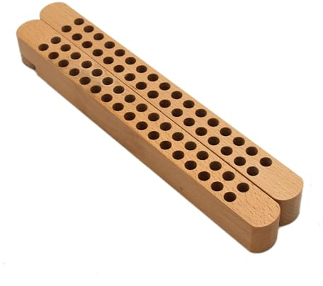 Paintersisters Stiftehalter/Pinselhalter Duo, aus Buchenholz, klappbar 2x 28,5 cm, 68 Fächer für Stifte und Pinsel