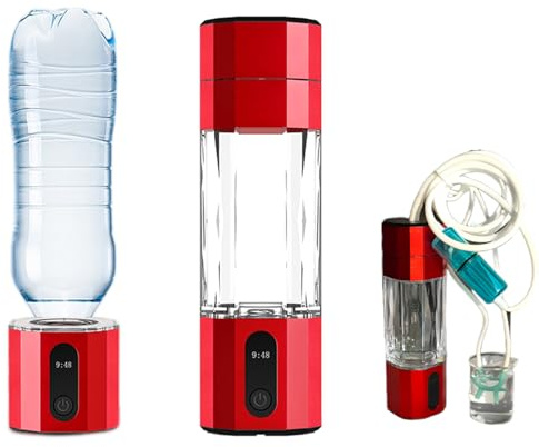 XGXHIN Generador de Botella de Agua de hidrógeno con inhalador, hasta 10000 PPB, Capacidad de Taza de 208 ml, 99,99% de Alta pureza, portátil y Recargable, tecnología PEM, para el hogar, Viajes