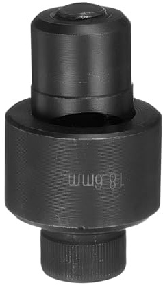 QUARKZMAN Blechlochstanze 18,6 mm manuelle Durchschlagwerkzeug-Set Schwarz | aus Lagerstahl, präzises Schneiden, für Metallblech Spüle Edelstahl