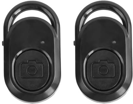 2 Stück Bluetooth Fernbedienung Selbstauslöser Handy, Handy Bluetooth Selfie Remote Control, Wireless Bluetooth Kamera Fernbedienung kompatibel mit iPhones und Android